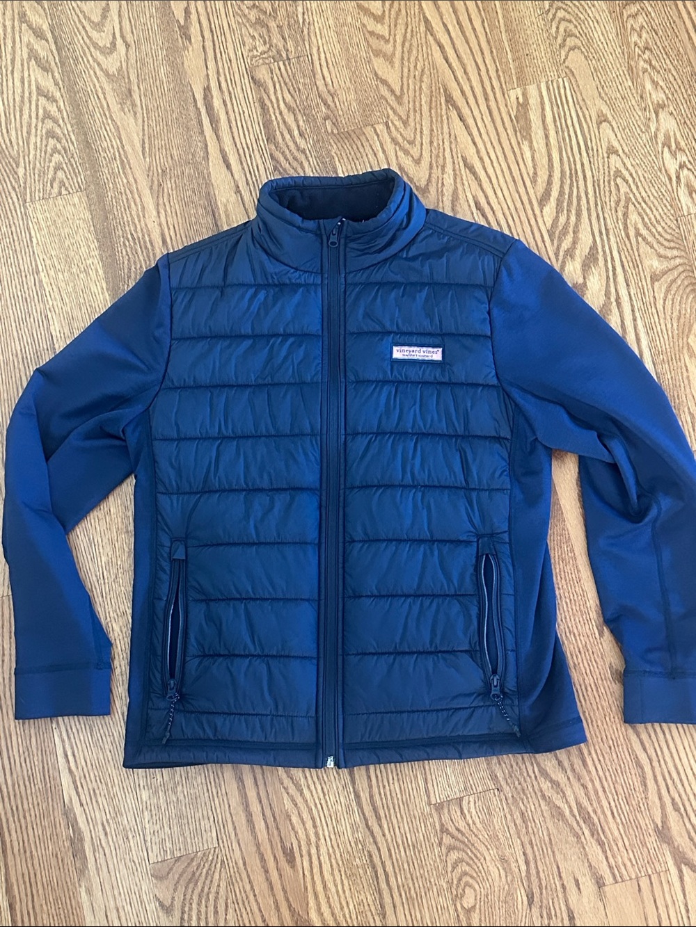 Vineyard Vines Navy Quilted Lightweight Jacket